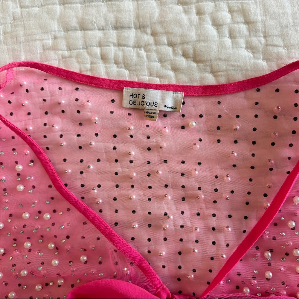 Pearl and Rhinestone Rave Set💕 - Picture 3 of 4